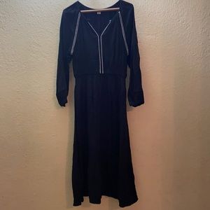Long sleeve black dress